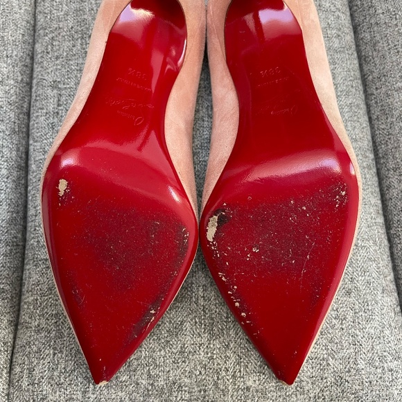 Christian Louboutin Décolleté (Kate) 100, Dusty Pink Suede EU38.5 (fits a US8) - Picture 6 of 8